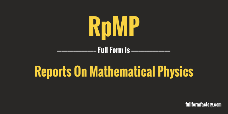 rpmp-full-form
