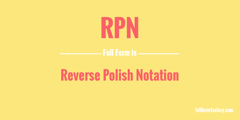 rpn-full-form