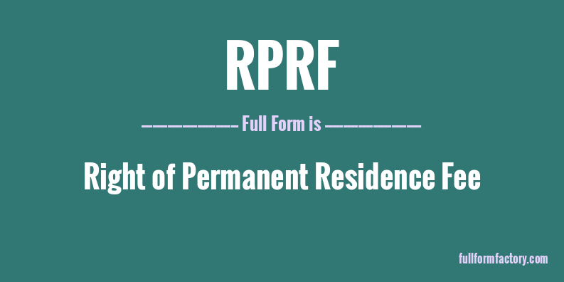 rprf-full-form