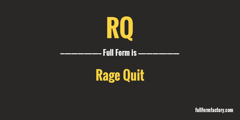 rq-full-form