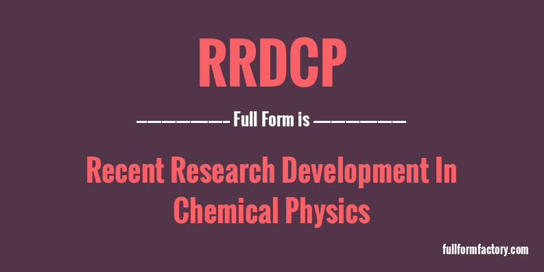 rrdcp-full-form