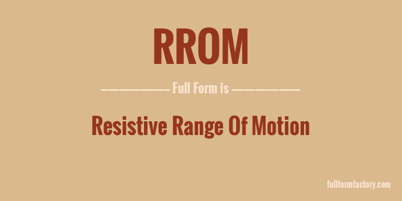 rrom-full-form