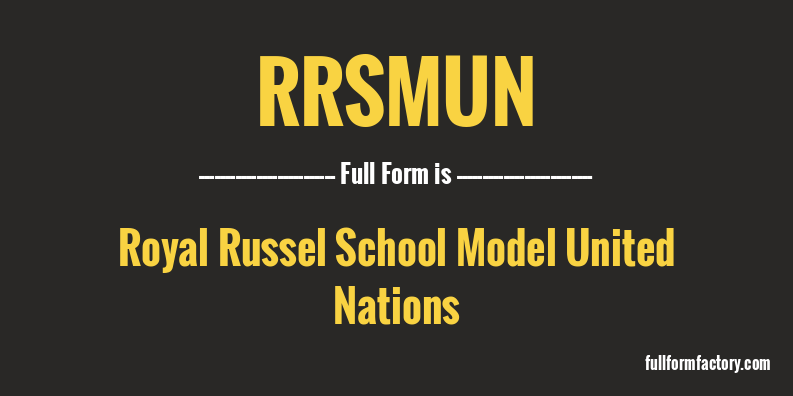 rrsmun-full-form