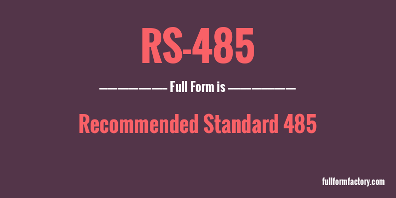 rs-485-full-form
