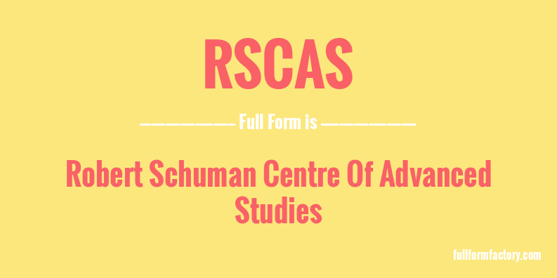 rscas-full-form