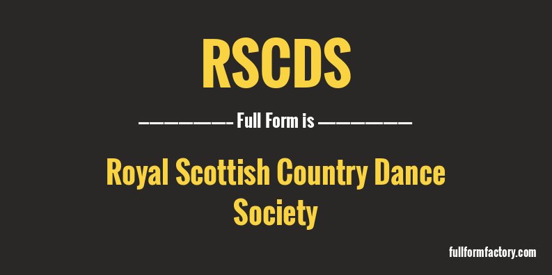 rscds-full-form