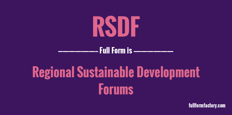 rsdf-full-form