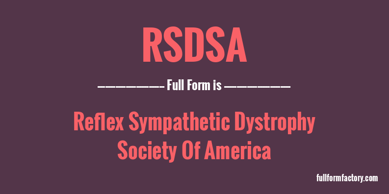 rsdsa-full-form
