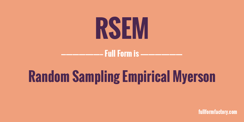 rsem-full-form