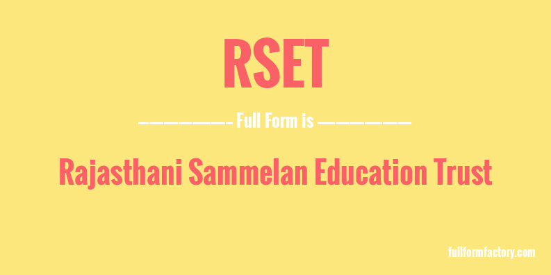rset-full-form