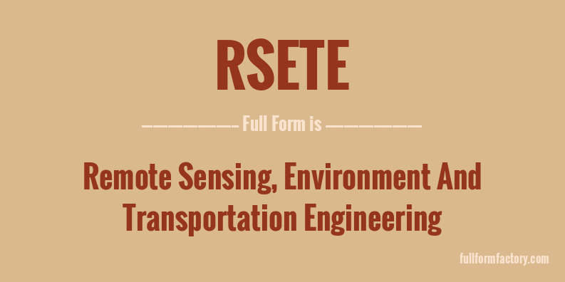 rsete-full-form