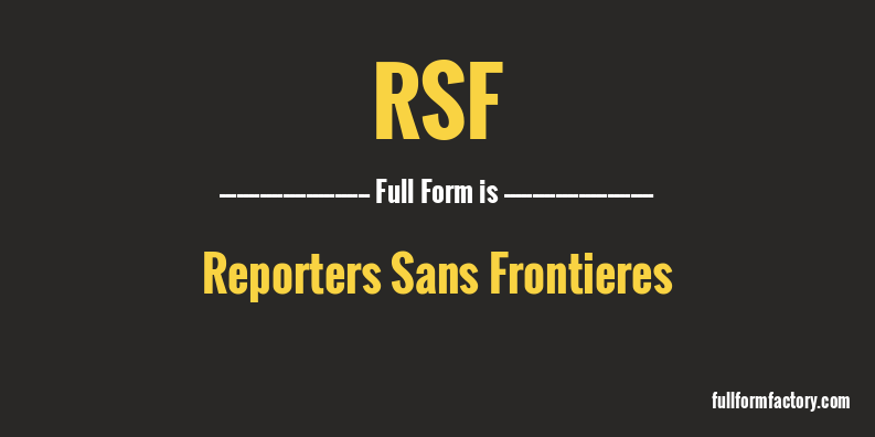 rsf-full-form