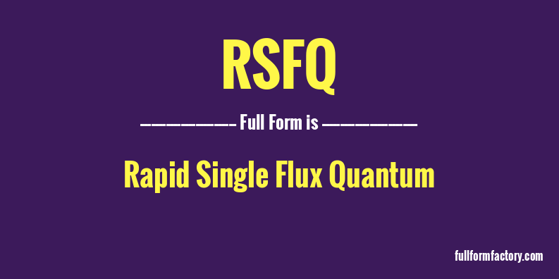 rsfq-full-form