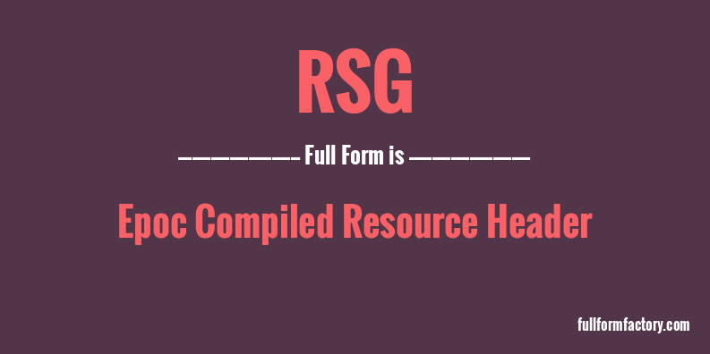 rsg-full-form
