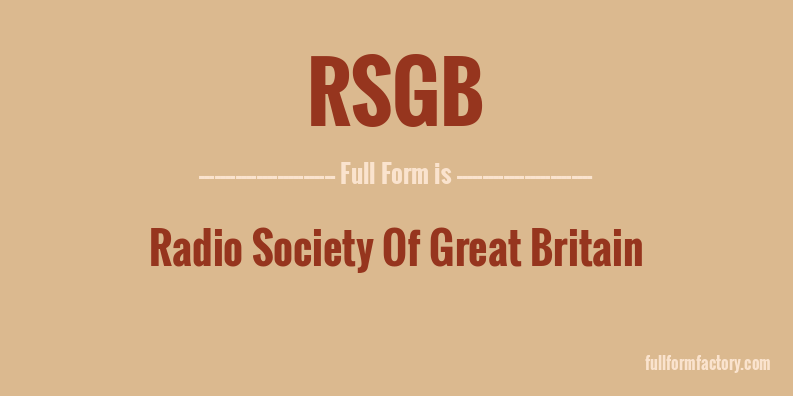 rsgb-full-form