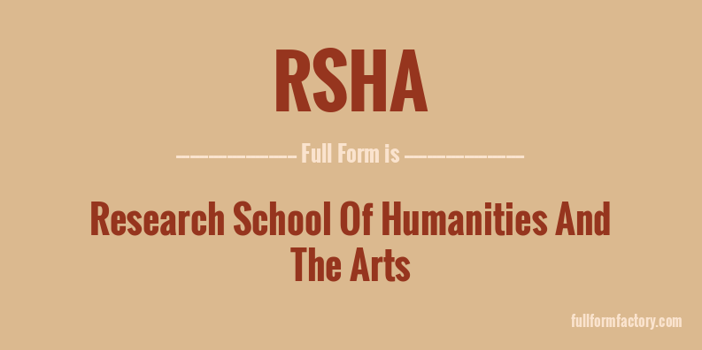 rsha-full-form