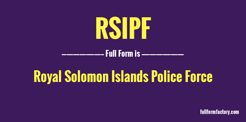 rsipf-full-form