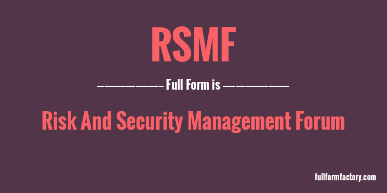 rsmf-full-form
