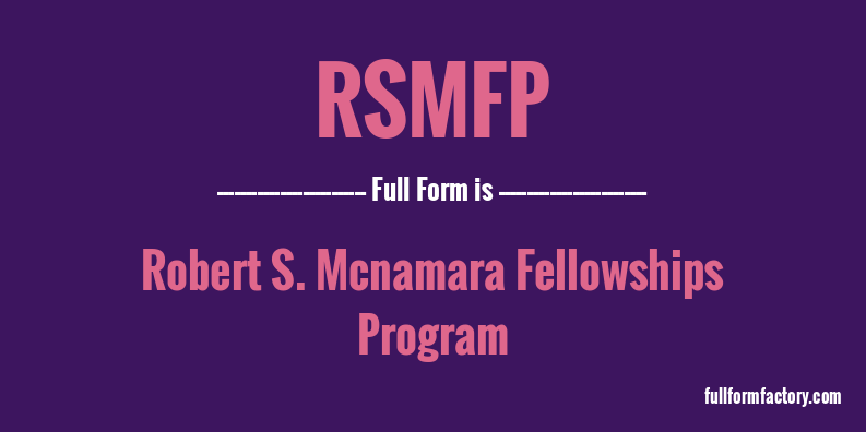 rsmfp-full-form