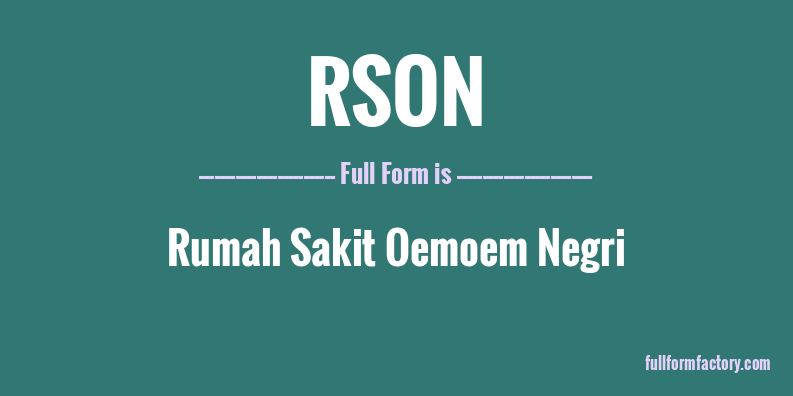 rson-full-form