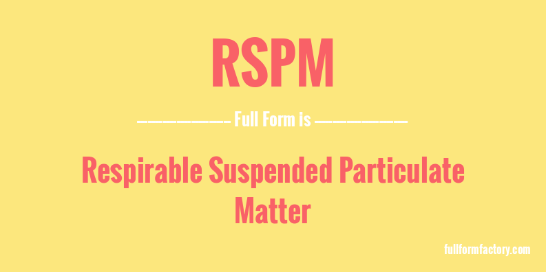 rspm-full-form