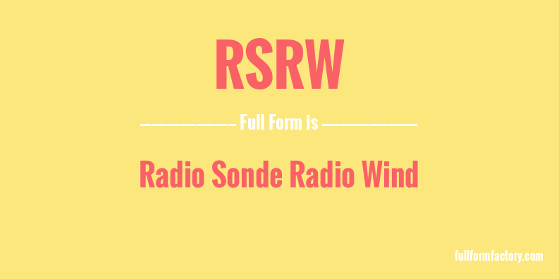 rsrw-full-form