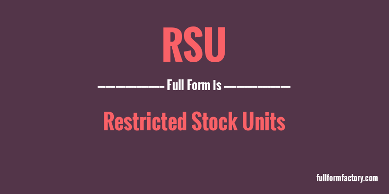 rsu-full-form