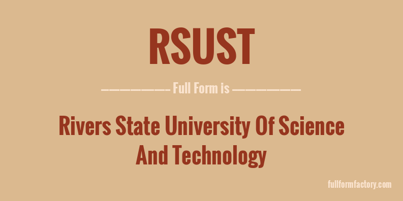 rsust-full-form