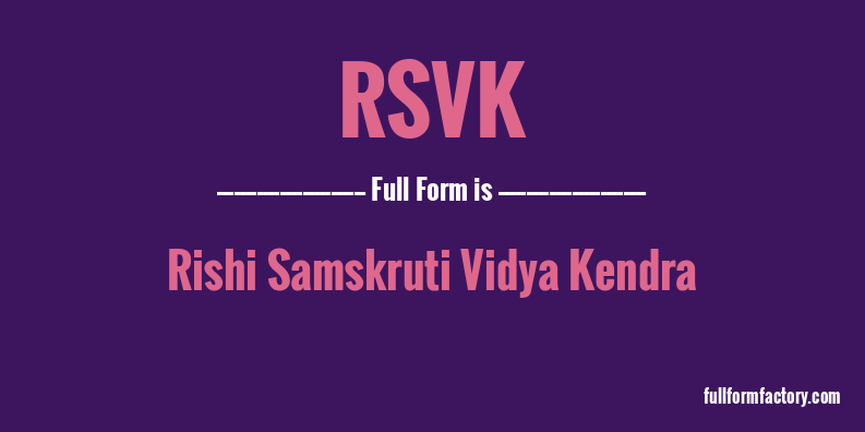rsvk-full-form