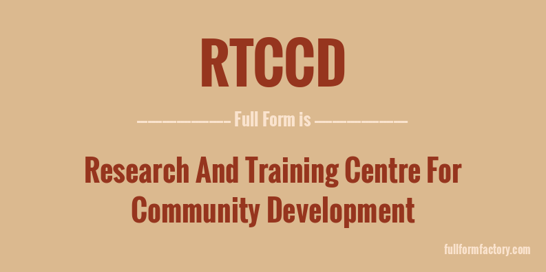 rtccd-full-form