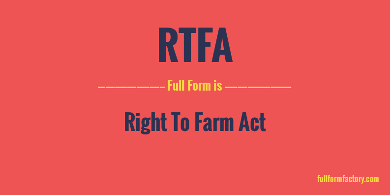 rtfa-full-form