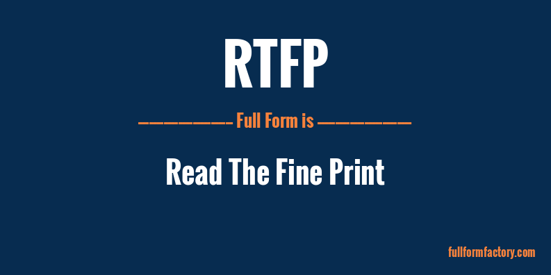 rtfp-full-form