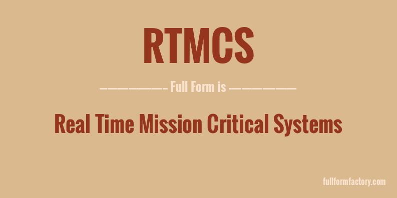 rtmcs-full-form
