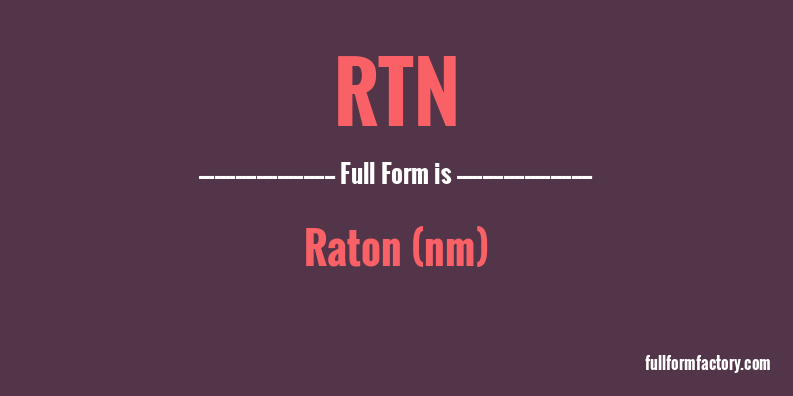 rtn-full-form