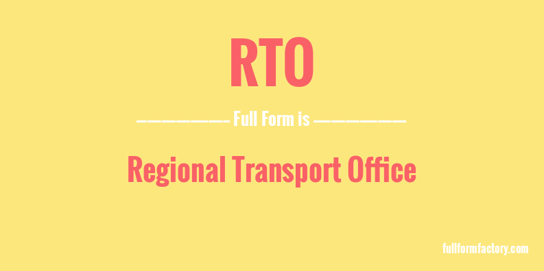 rto-full-form