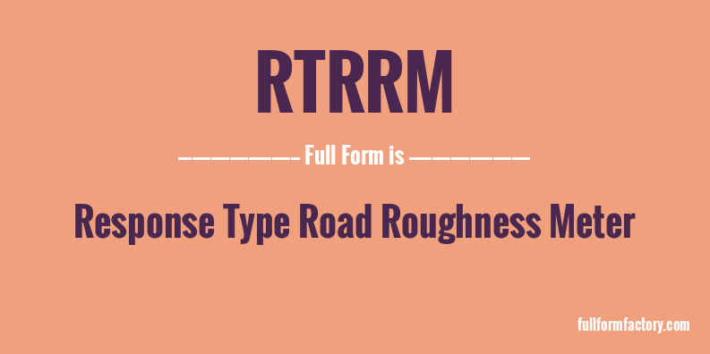 rtrrm-full-form