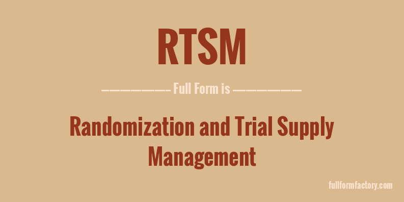 rtsm-full-form