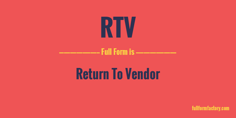 rtv-full-form