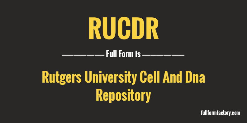 rucdr-full-form