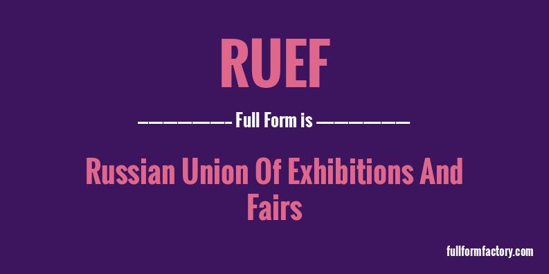 ruef-full-form