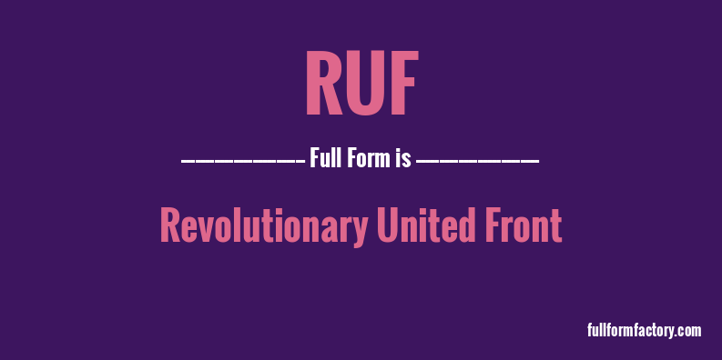 ruf-full-form
