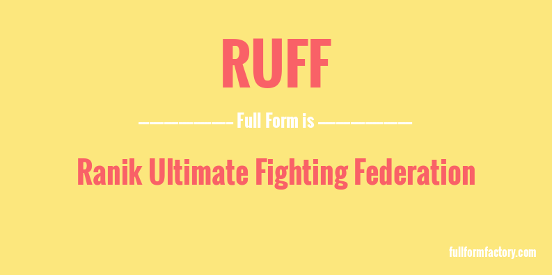ruff-full-form