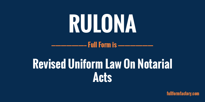 rulona-full-form