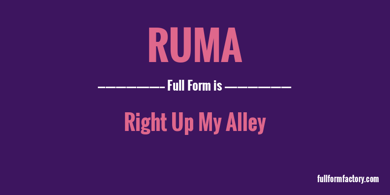 ruma-full-form