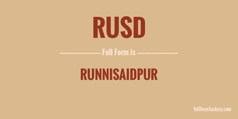 rusd-full-form