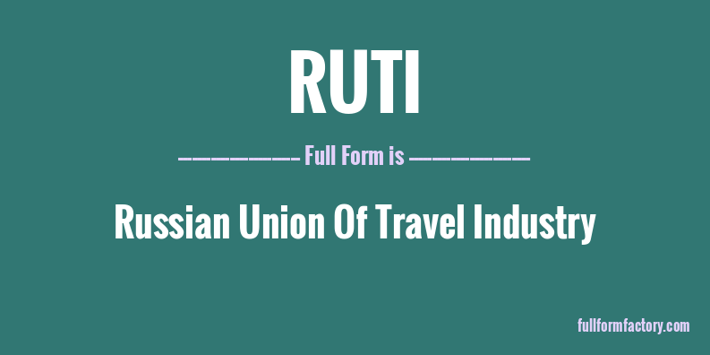 ruti-full-form
