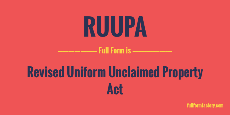 ruupa-full-form