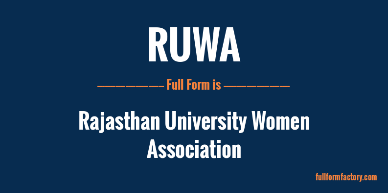 ruwa-full-form