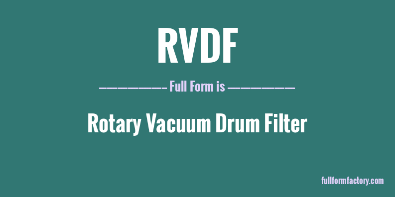 rvdf-full-form