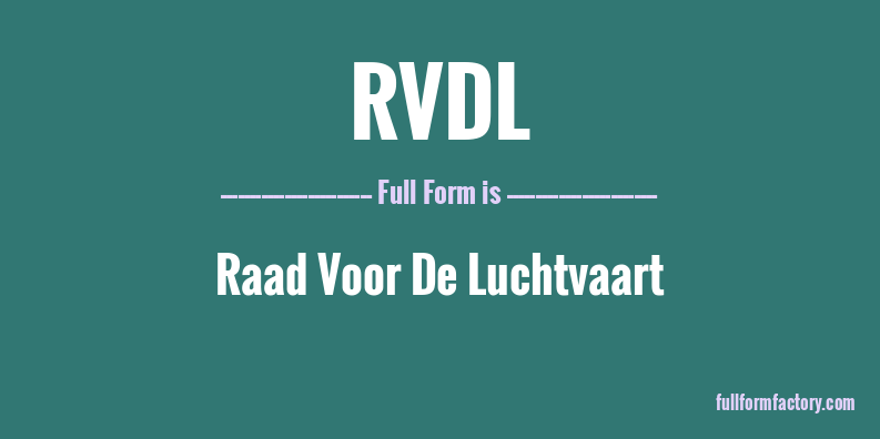 rvdl-full-form